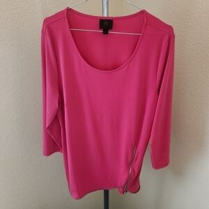 J M Collection Long Sleeve Blouse